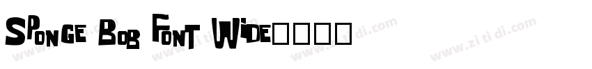 Sponge Bob Font Wide字体转换